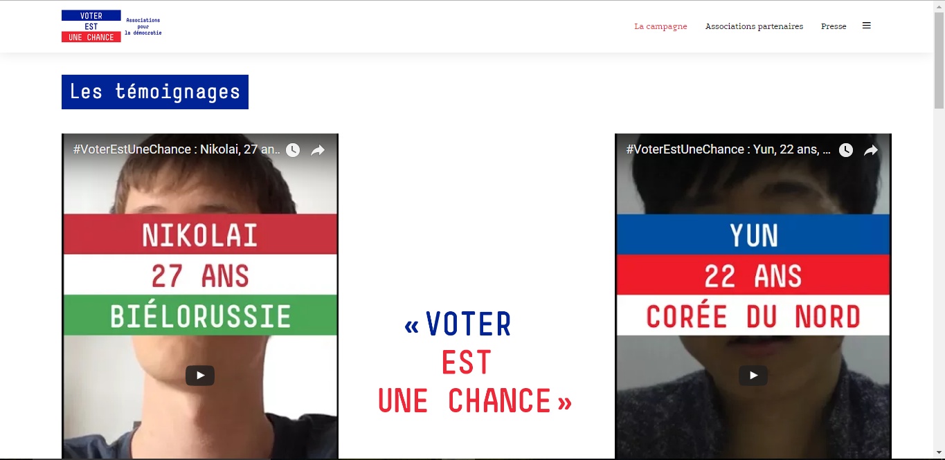 #Voterestunechance © Voter est une chance